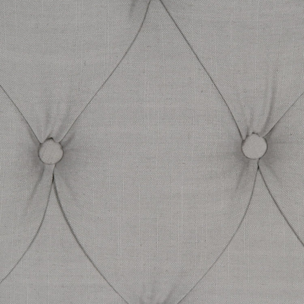 Upholstered Adjustable Headboard Panel with Solid Wood Frame and Button-Tufted Design - Putty Finish - Twin L486
