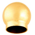Polished Brass Ball Type End Cap for Tubing K606