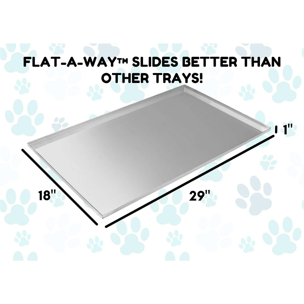 Metal Replacement Tray for Dog Crate Stainless Steel G848972