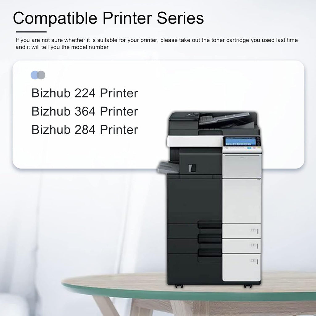 Compatible Toner Cartridge for Konica Minolta TN322 Bizhub 224 364 284 Printer, High Yield, 24,500 Pages B4232