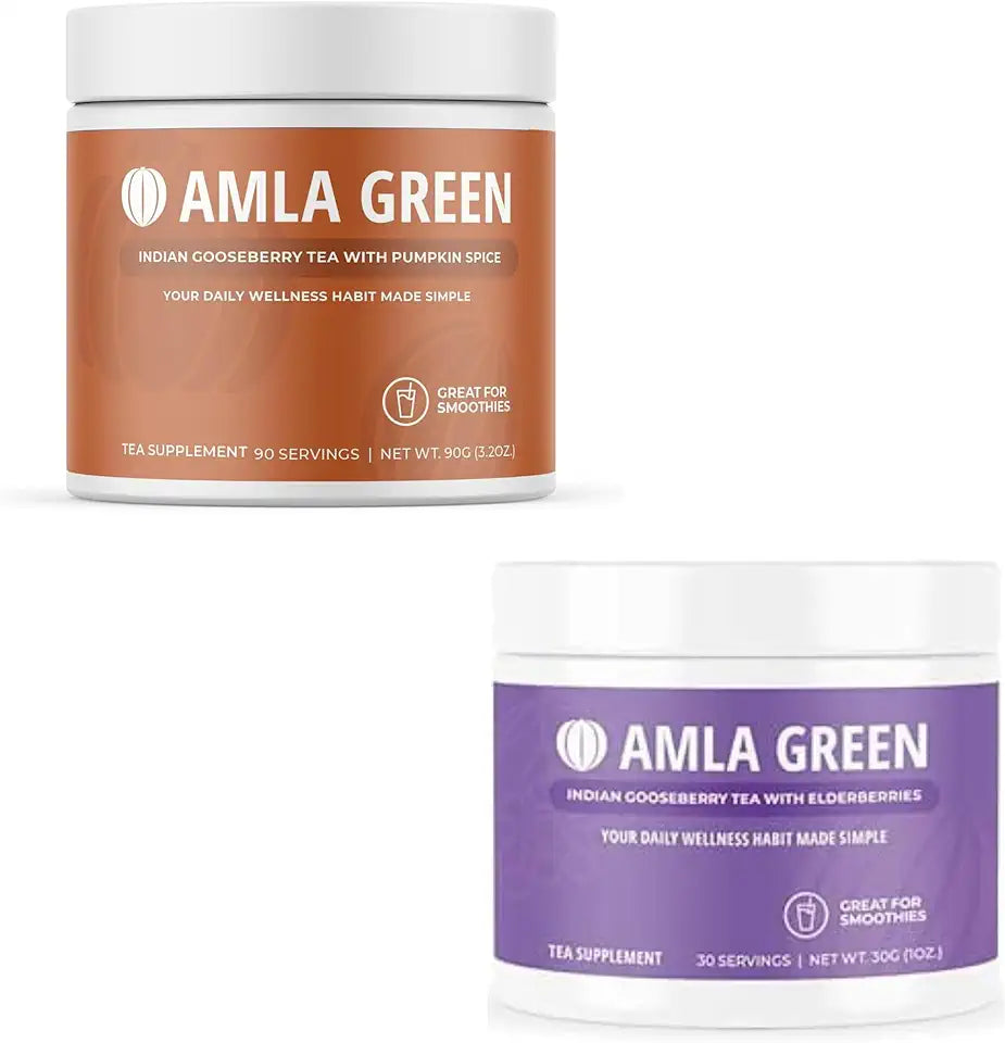 Organic Vegan Amla Powder & Green Tea Supplement W2645