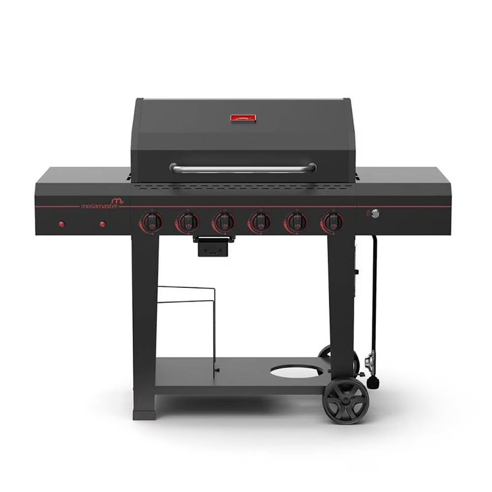 6-Burner Gas Grill with Built In Thermometer E611822