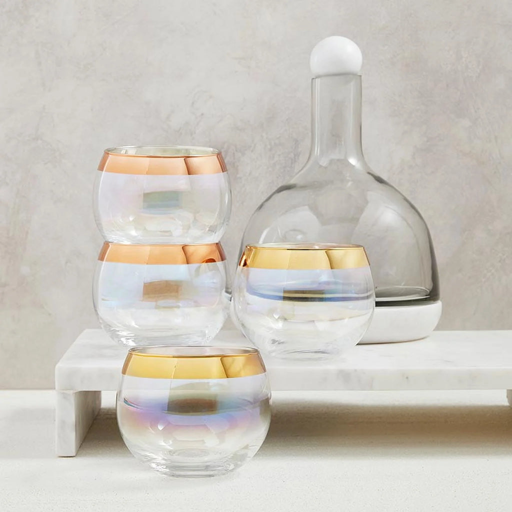 Marble & Glass Wine Carafe X9257