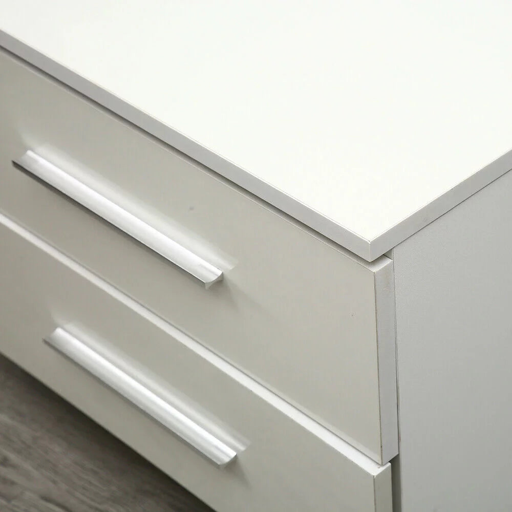 High Gloss 2 Drawer Nightstand Z848