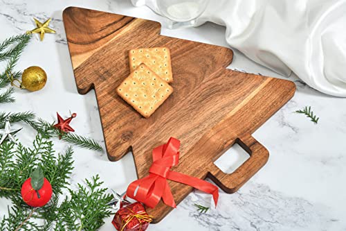 Organic Acacia Cutting Chopping Board with Handles U9837