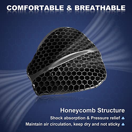 Foldable Large 3D-Honeycomb Breathable Motorcycle Gel Seat Cushion R50354