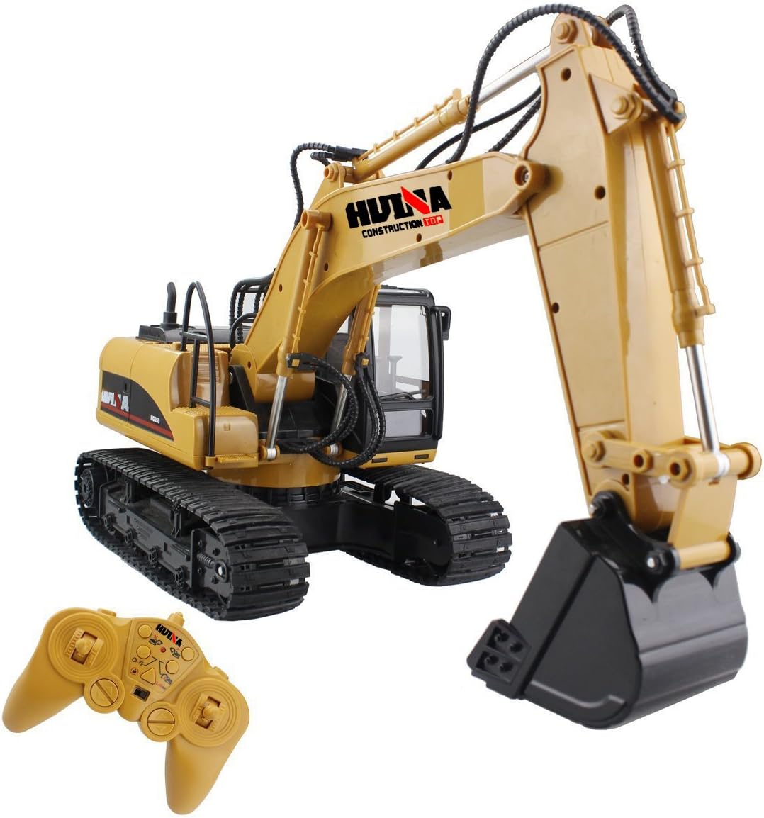 15 Channel RC Excavator Construction Vehicle Toy with Sound and Lights J214