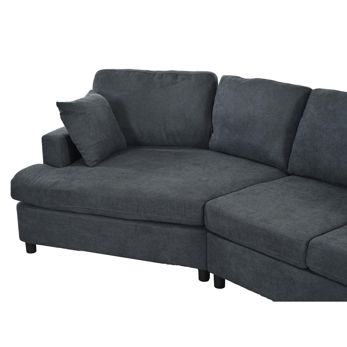 3 Seat Sofa with Removable Cushions and 2 Pillows E380