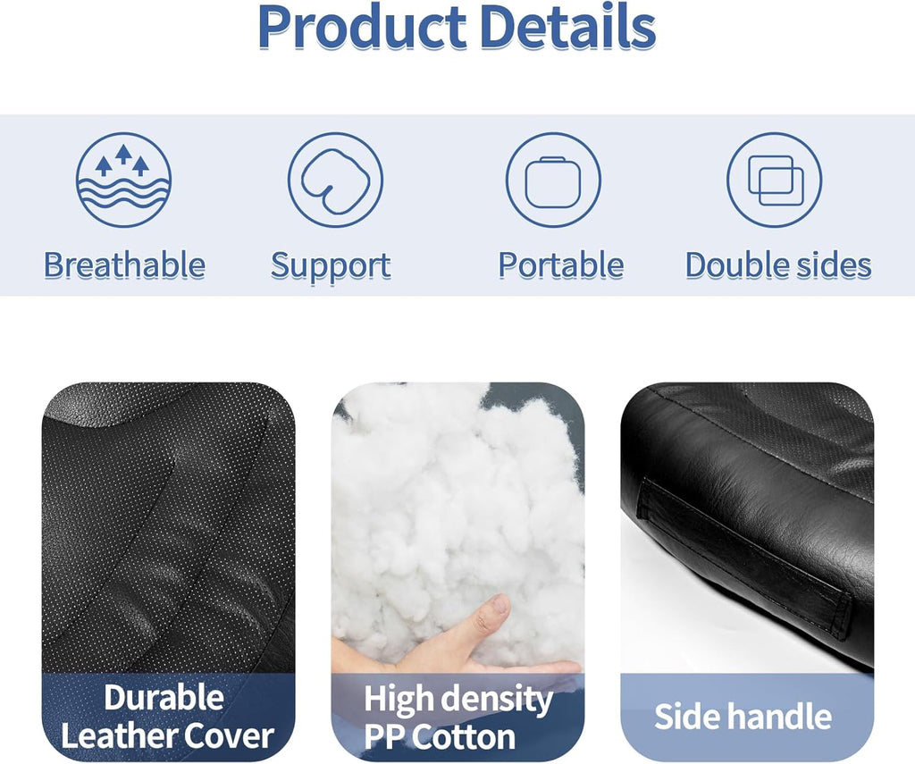 Firm Support Leather Seat Cushion for Sciatica V98342