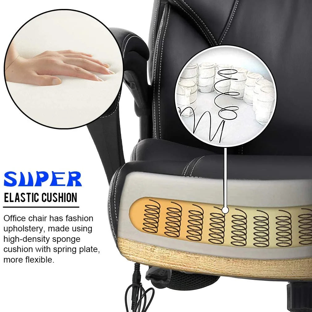Black Executive Chair with Lumbar Support Y868