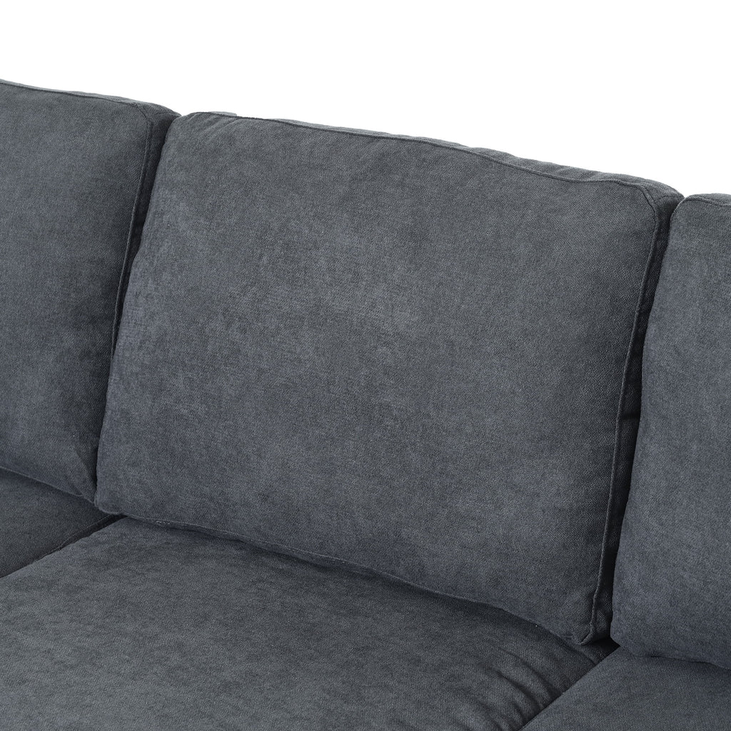 3 Seat Sofa with Removable Cushions and 2 Pillows E380