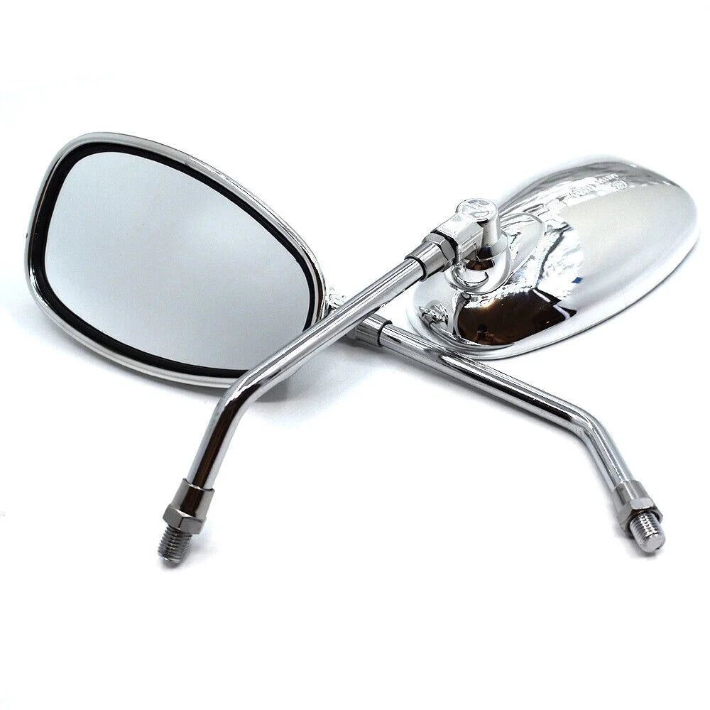 Oval Rear View Mirrors in Chrome N635