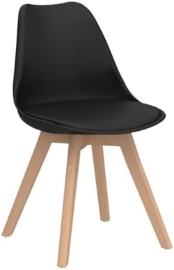 Set of 4 Upholstered Dining Chairs with Solid Wood Legs G755