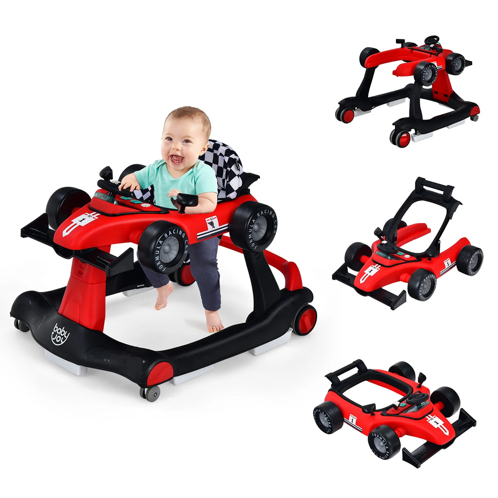 Foldable Adjustable Height Blue Baby Walker M16286