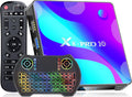 Android TV Box 4GB RAM 32GB ROM with Mini Wireless Backlit Keyboard, RK3318 Quad-Core 64 Bits Dual-WiFi 2.4GHz/5GHz BT 4.2 USB 3.0 3D 4K Pack of 2 O41263