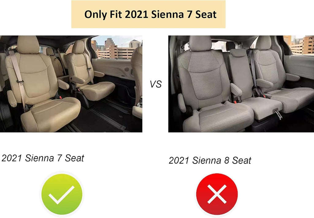 Black 8 Seat TPE All Weather Floor Mats & Cargo Liner P118