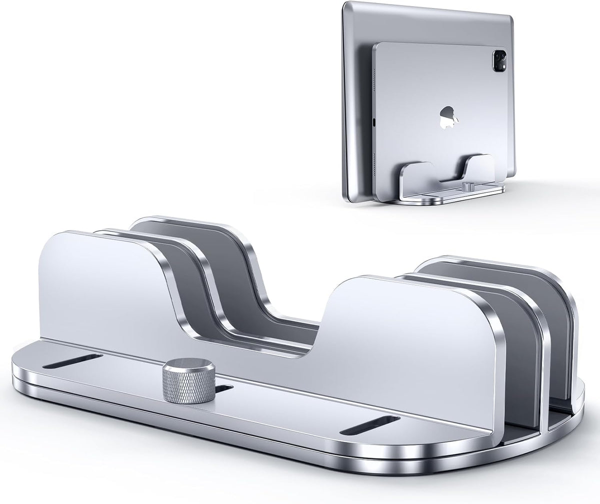 Aluminium Dual Slots Laptop Stand Holder D56791