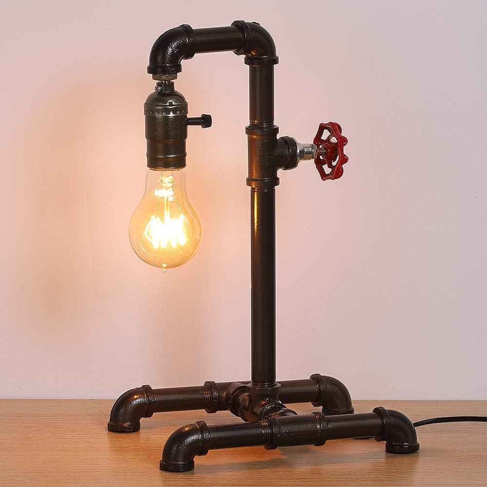 Retro Industrial Rustic Bronze Metal Table Lamp L750338