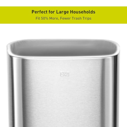 50 Liter Matte Stainless Steel Motion Sensor Trash Can J47791