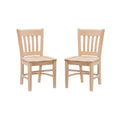 Unfinished Wood Kids Chair Set of 2 I5990