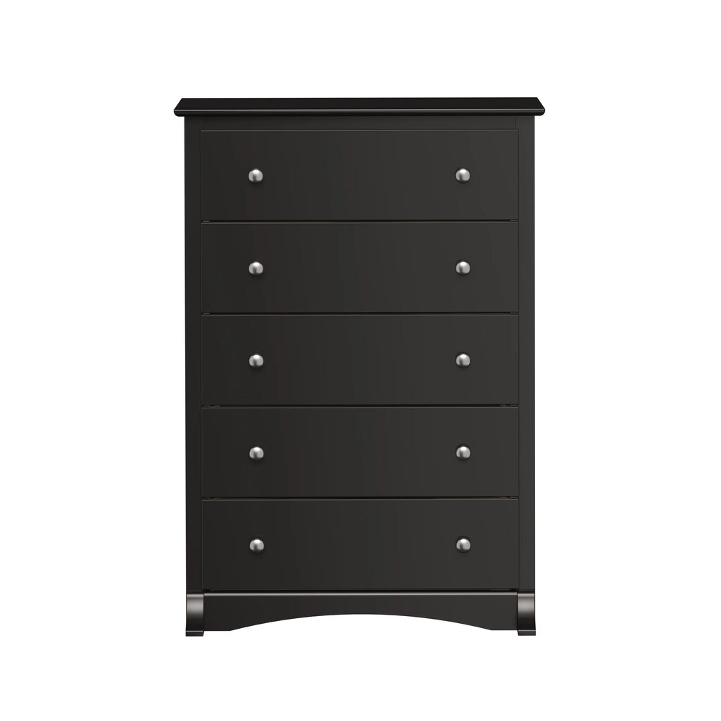 Black 5 Drawer Chest M6595