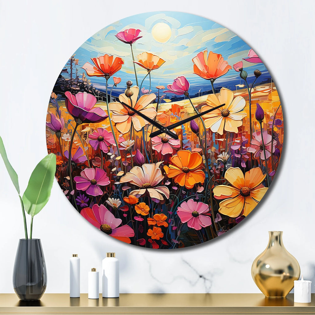 Floral Oversized Wall Clock M374139