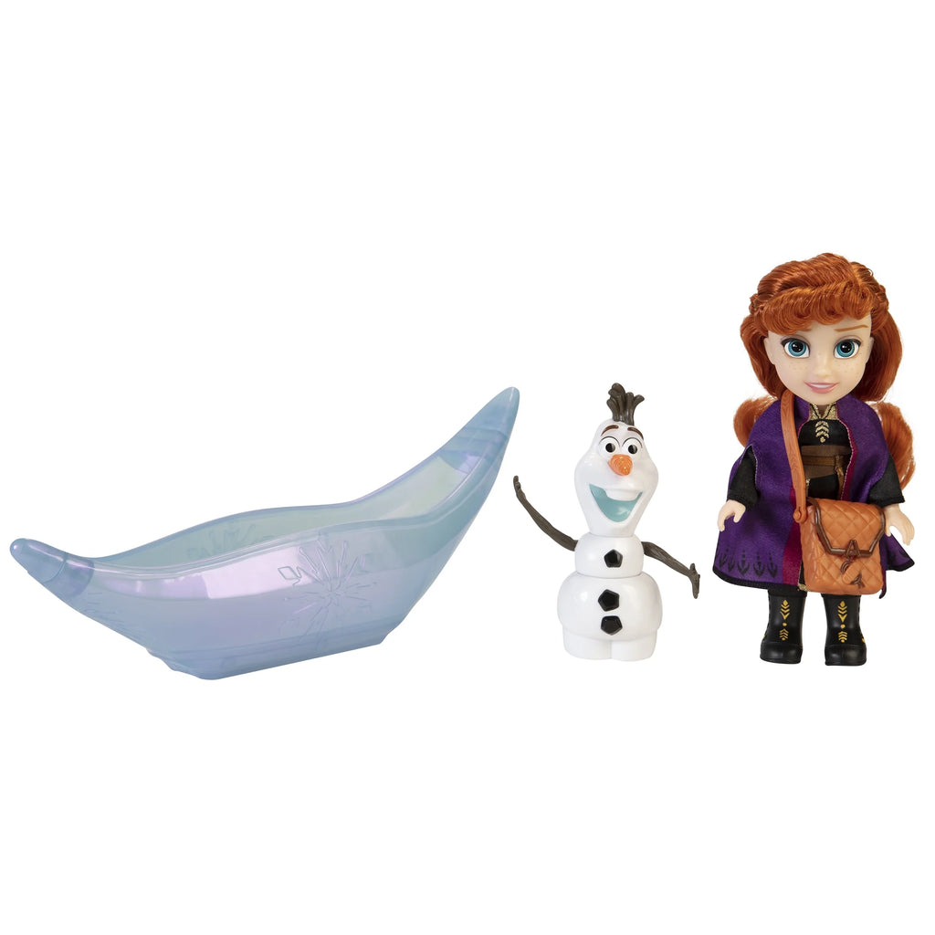 Frozen 2 Petite Princess Anna and Ice Canoe Gift Set Includes Anna, Olaf! Dolls are approximately 6 inches tall V481413