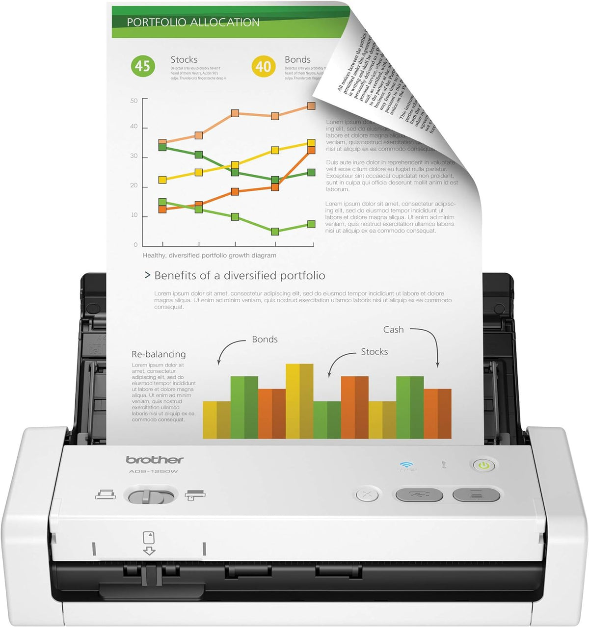 Wireless Portable Compact Desktop Scanner K1197