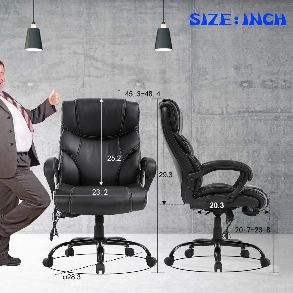 Black Executive Chair with Lumbar Support Y868