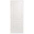 30 in. x 80 in. 2-Panel Arch Top Right-Handed Hollow-Core Textured Primed Composite Single Prehung Interior Door Q56960