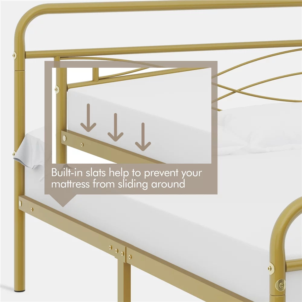 Black Metal Full Size Bed T90285