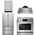 36 Electric Range, Range Hood, Microwave, Refrigerator, Dishwasher L13001