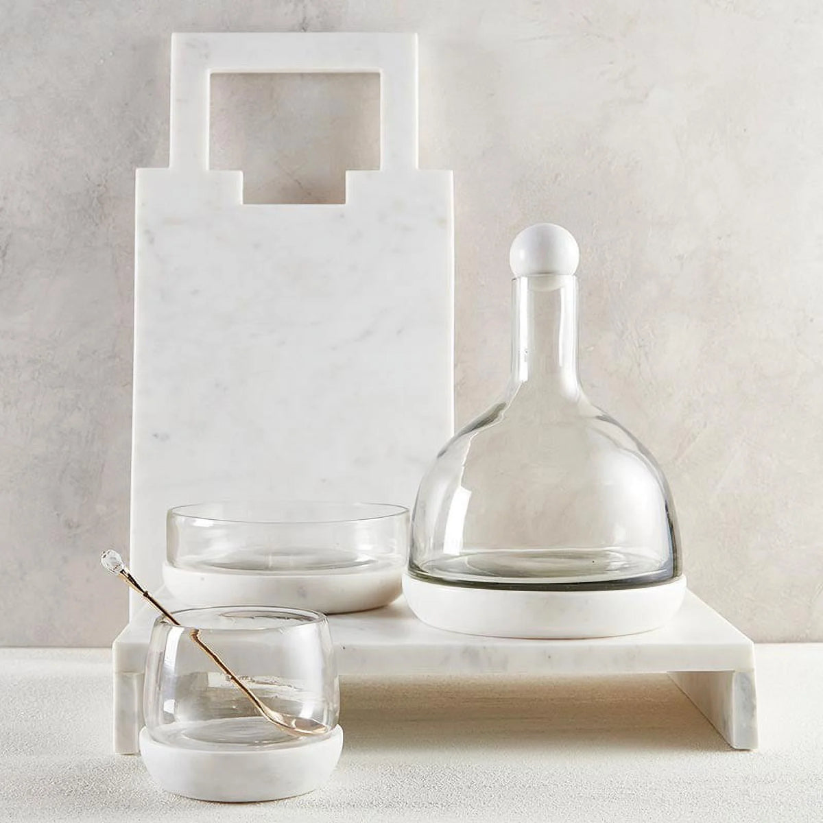 Marble & Glass Wine Carafe X9257