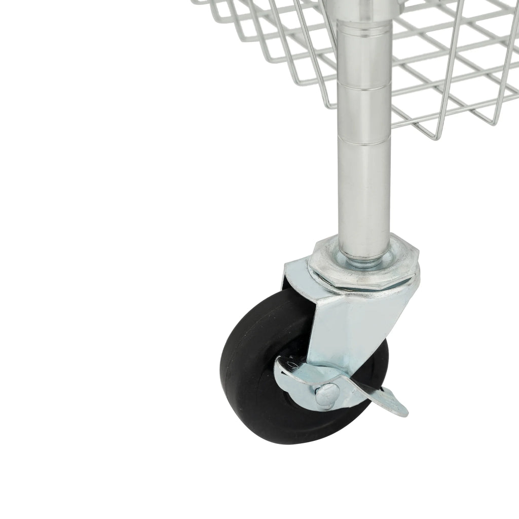 3-Tier Chrome Rolling Cart C5144