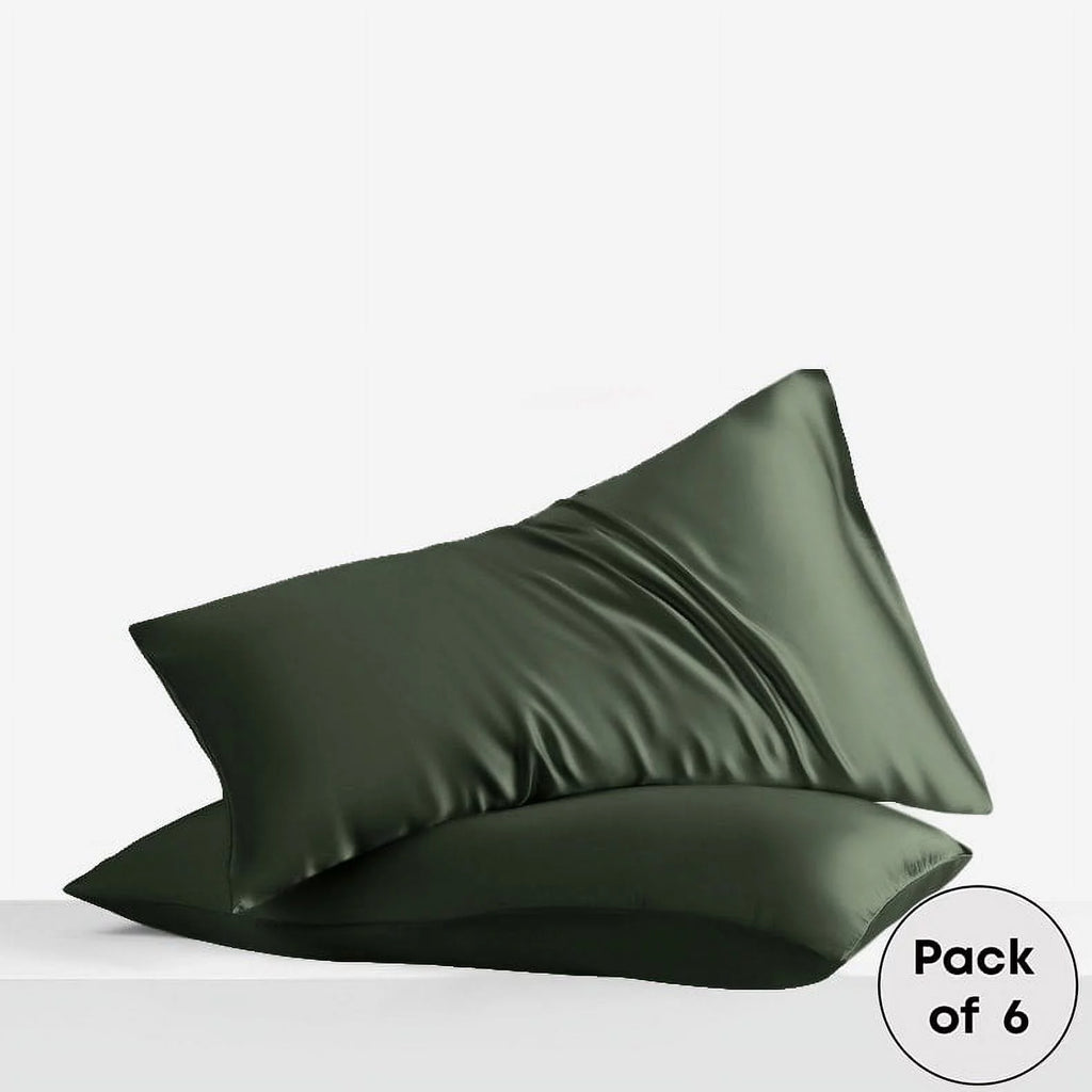 100% Organic Bamboo Pillow Cases Pack of 6 King W273