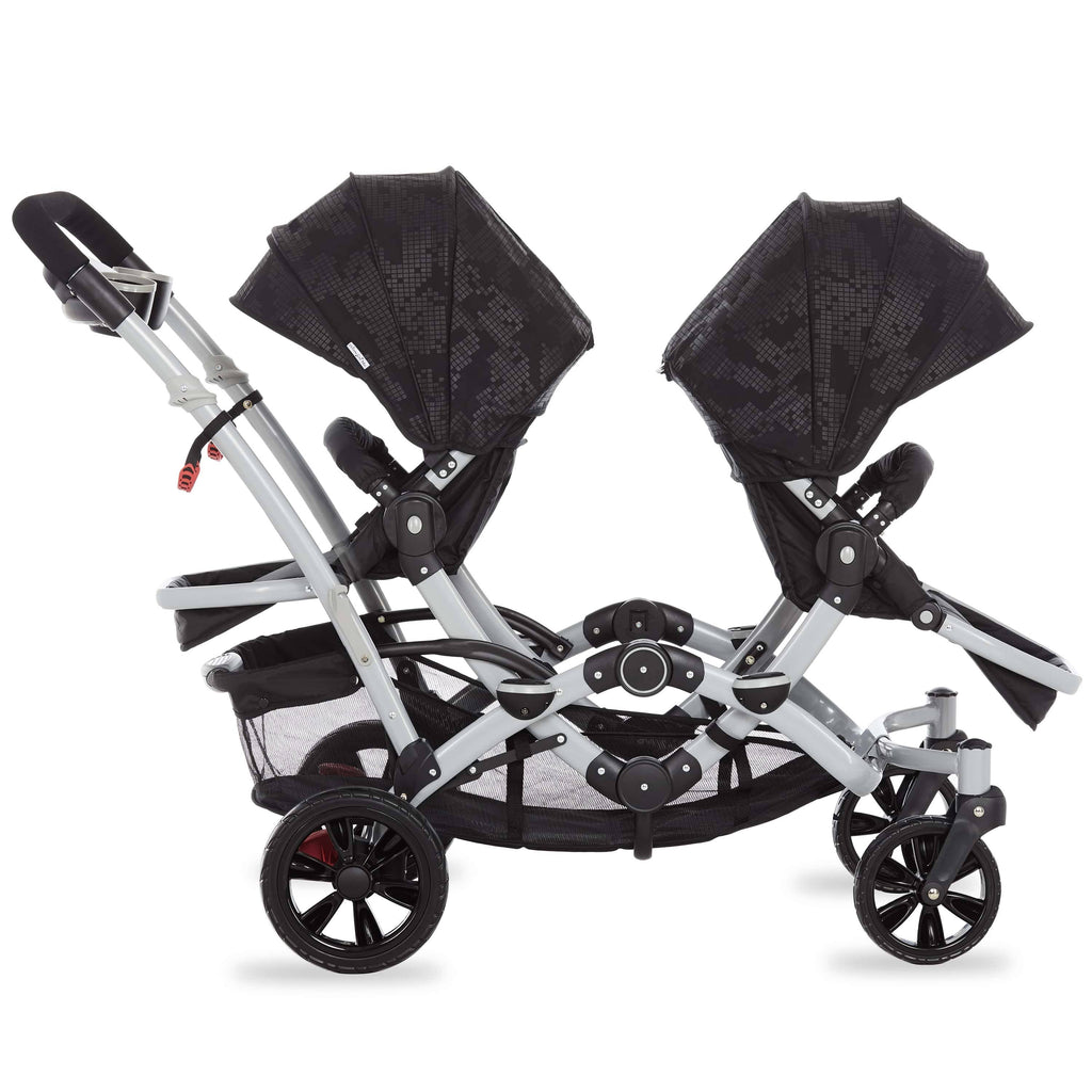 Black Tandem Stroller Y7028