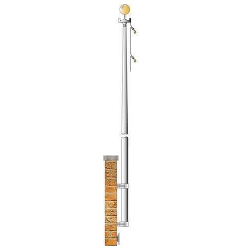 Vertical Wall Mount Flagpole Y557396