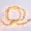 768 LED Warm White Cluster Light Set, Transparent Wire 19.5 ft J712516