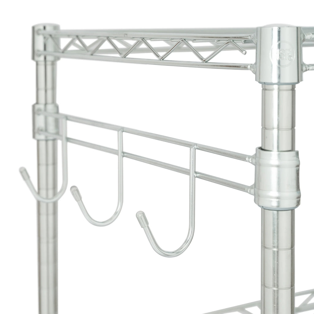 3-Tier Chrome Rolling Cart C5144
