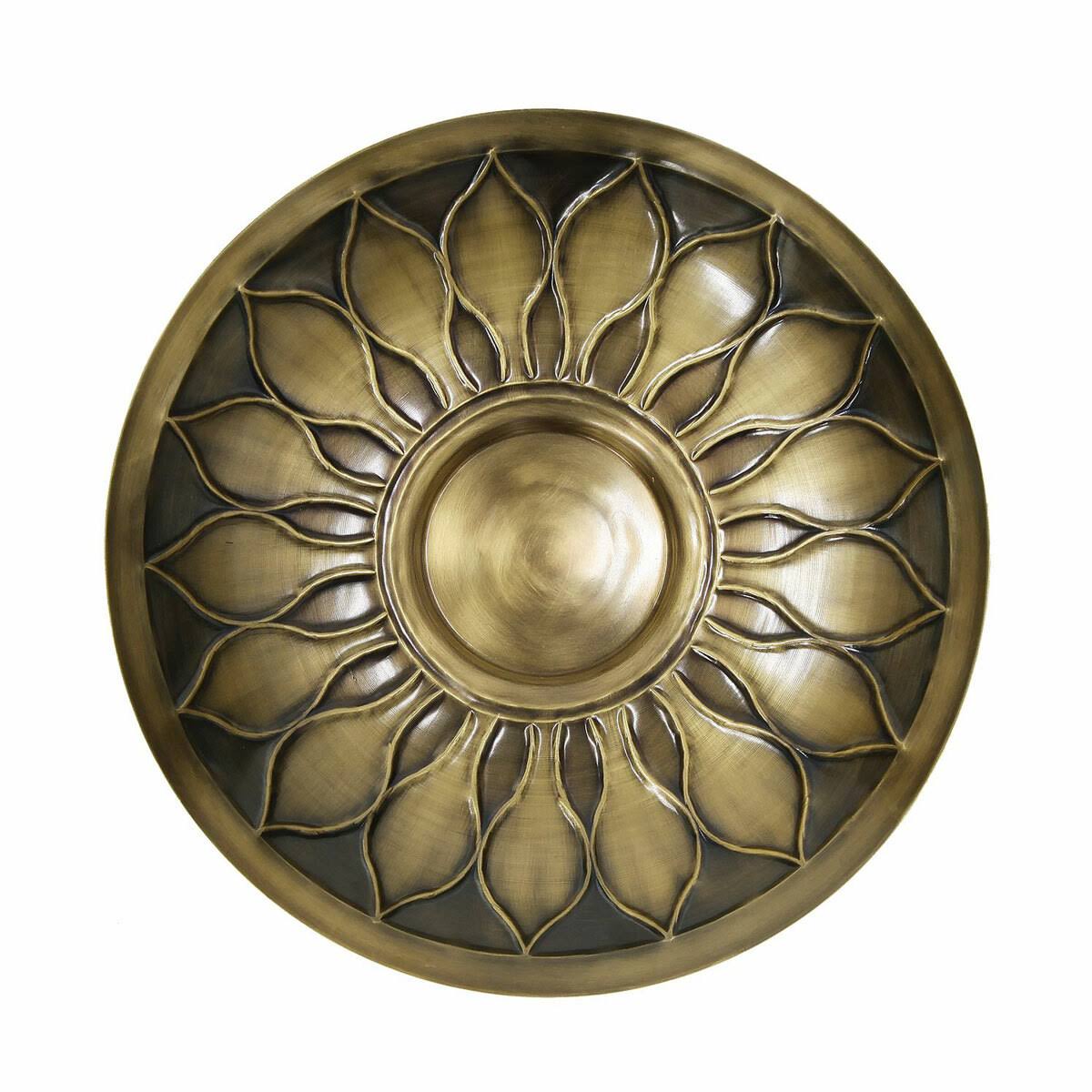 Brass Birdbath with Stake R70412