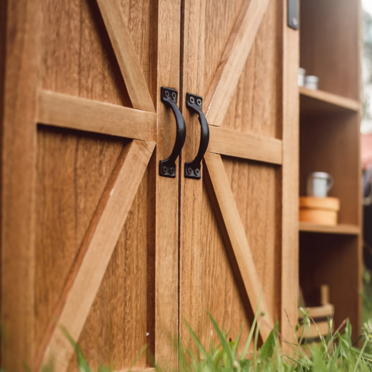 Brown Wooden Storage Trunk V3410