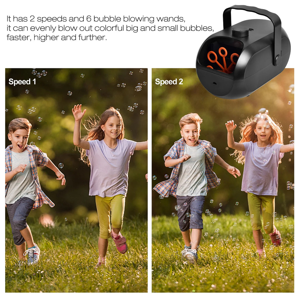 Bubble Machine Portable Bubble Blower for Kids Toddlers B933867