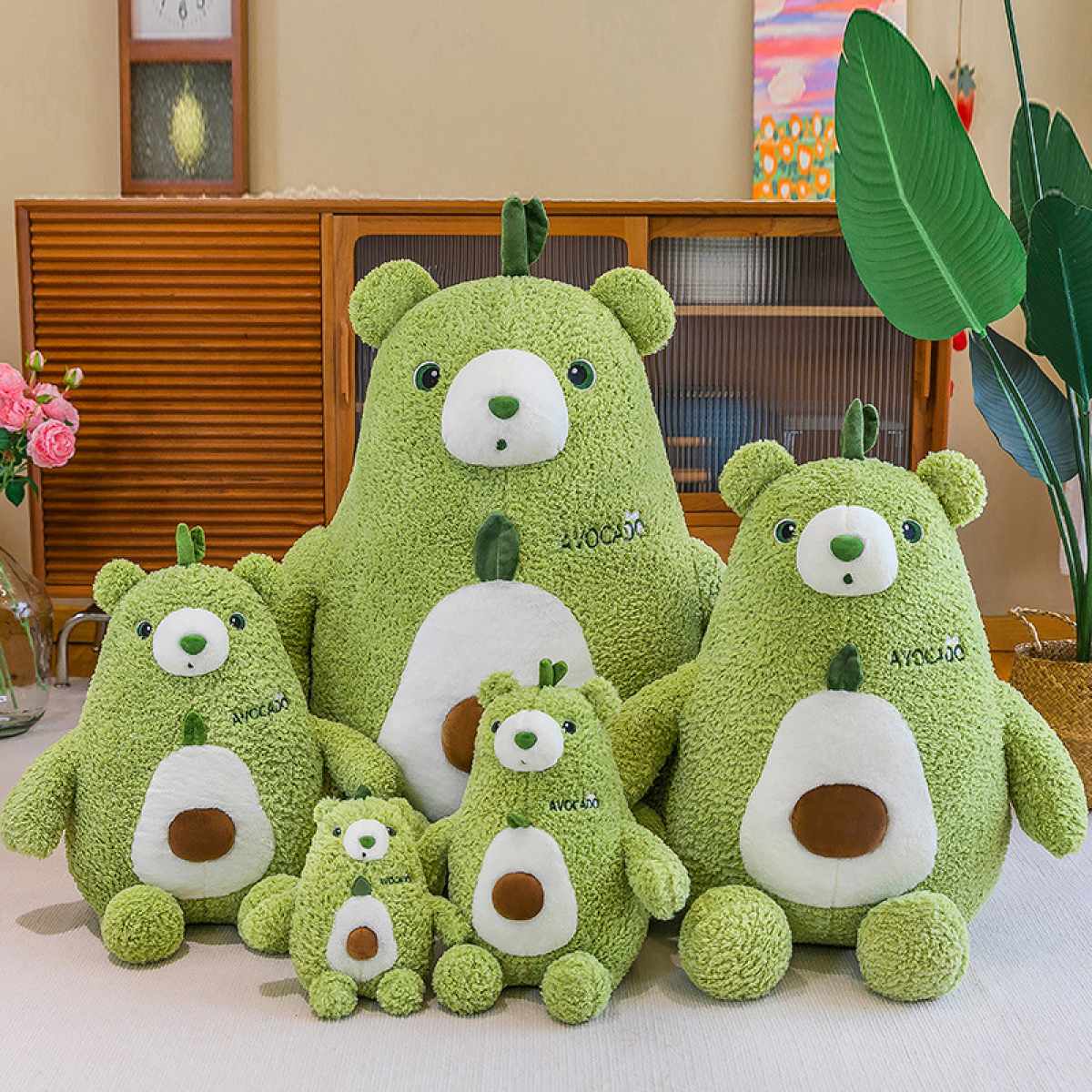 Green Avocado Bear Plushy W77069