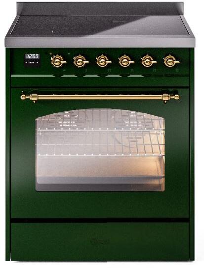Emerald Green Induction Range with Electric Oven P796429