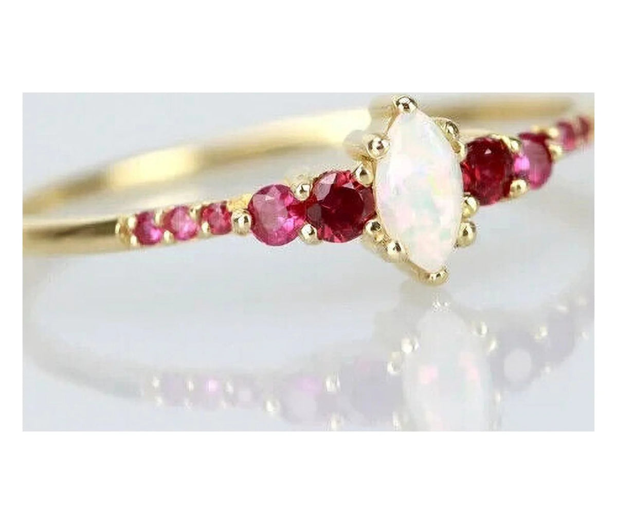 Marquise Opal Wedding Ring C606565