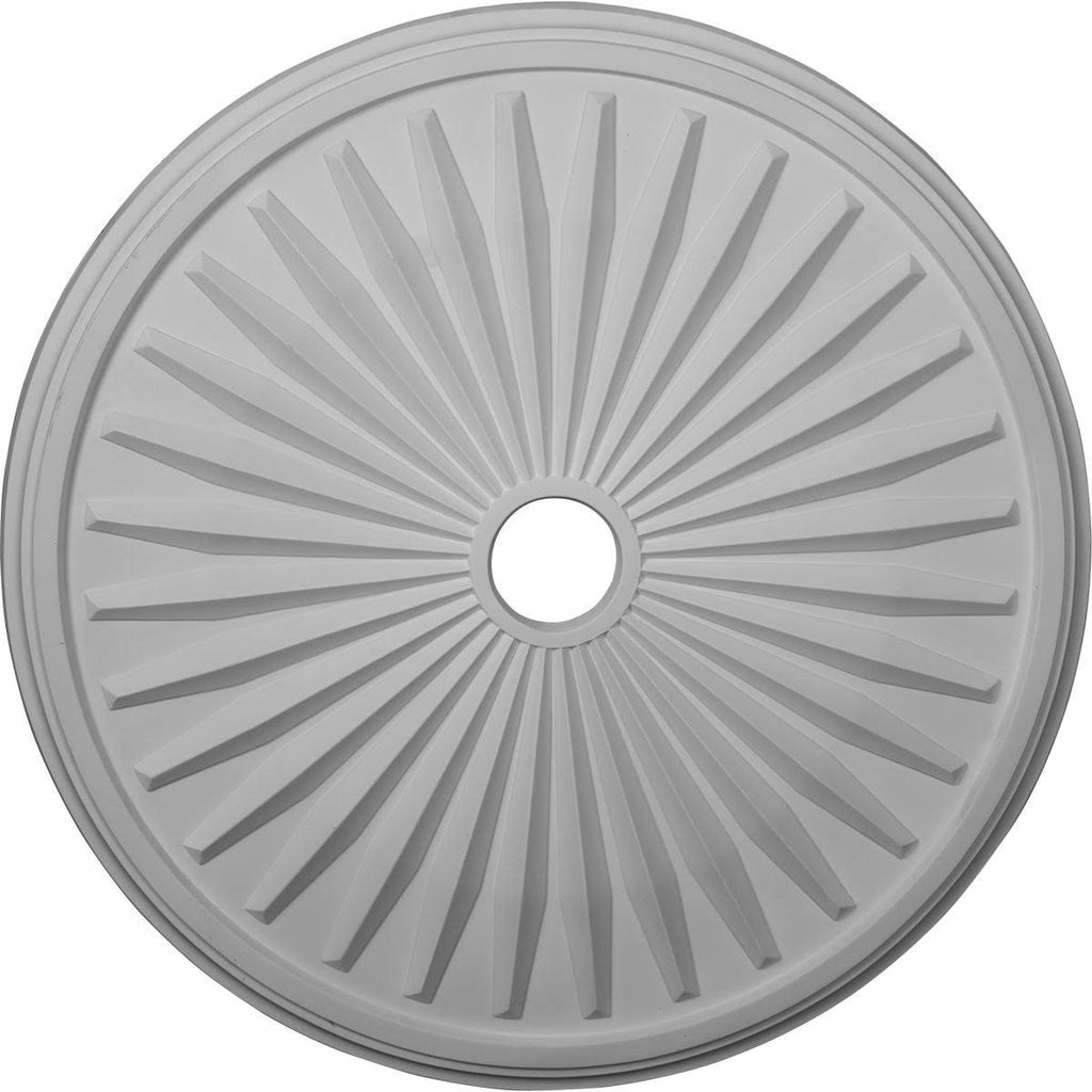 33 1/8x22OD x 3 1/2x22ID x 1 3/8x22P Hand-Painted Ceiling Medallion N92432