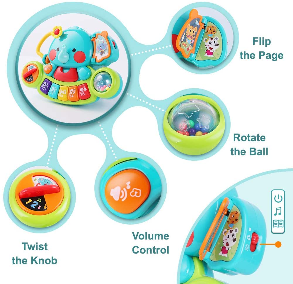 Musical Piano Keyboard Sensory Toy for Toddlers H17688