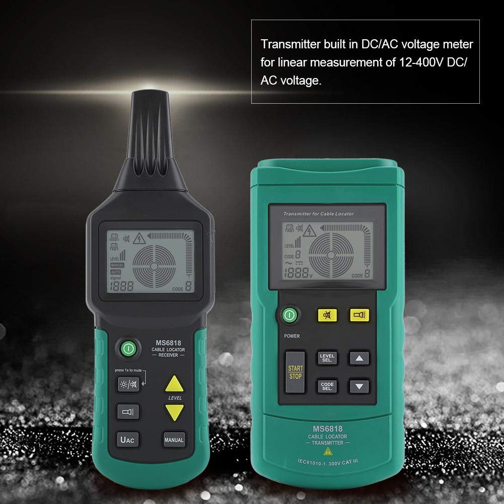 Cable Locator Network Cable Detector Underground Pipe Detector AC/DC 12V-400V H265