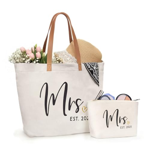 Canvas Tote Bag Set of 2 with Zipper K953794