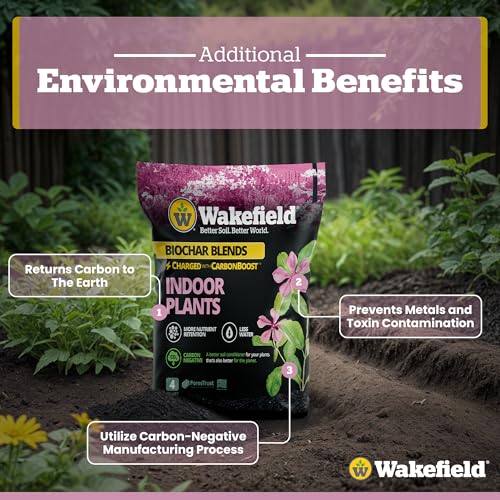 Biochar Indoor Potting Mix with Pine Bark and Worm Casting 2 Quart B59776